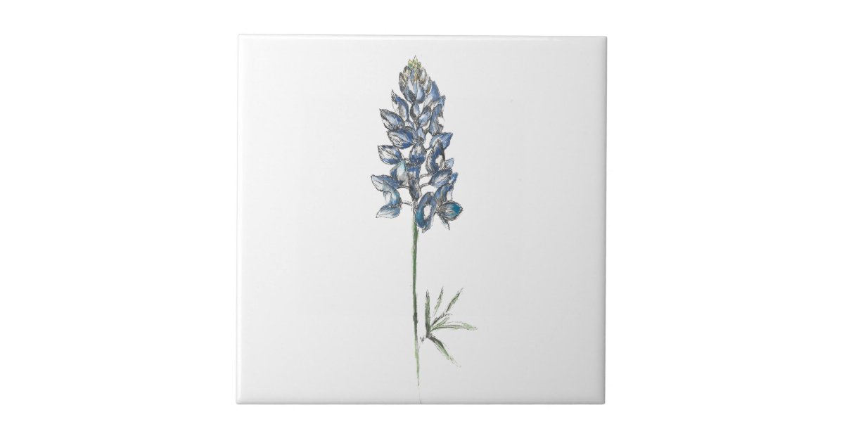 Bluebonnet Tile Backsplash Mikki Senkarik Floral Art Ceramic