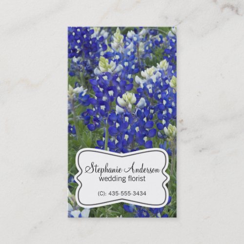 Bluebonnet Field Flowers Florist Business Card