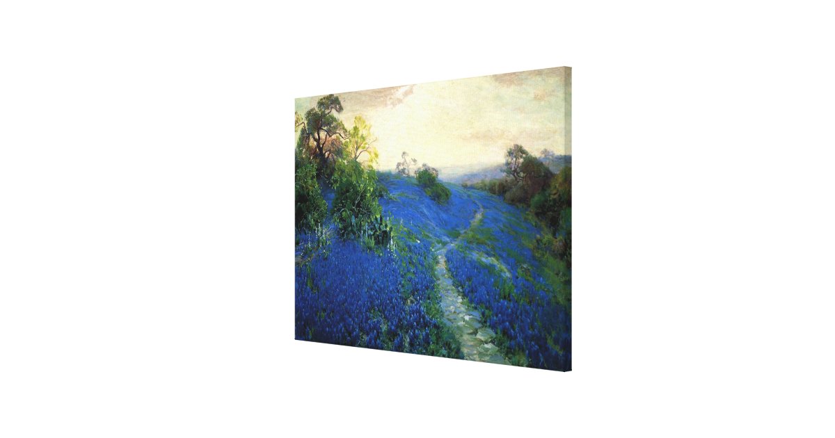 Bluebonnet Field Julian Onderdonk Painting Canvas Print Zazzle Com