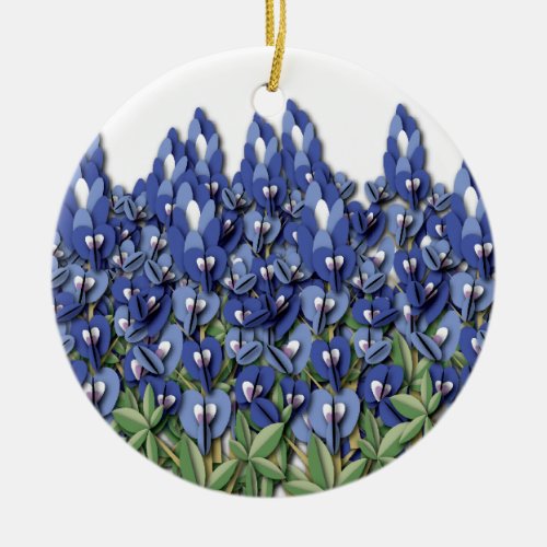 Bluebonnet Field Ornament