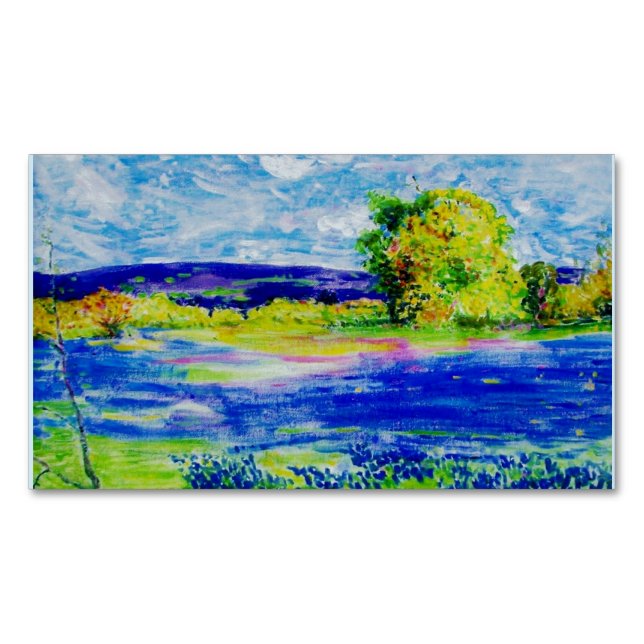 Bluebonnet Fields Business Card Magnet (Front)