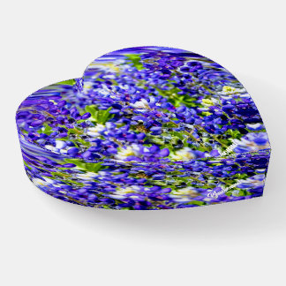 Bluebonnet Heart Paperweight
