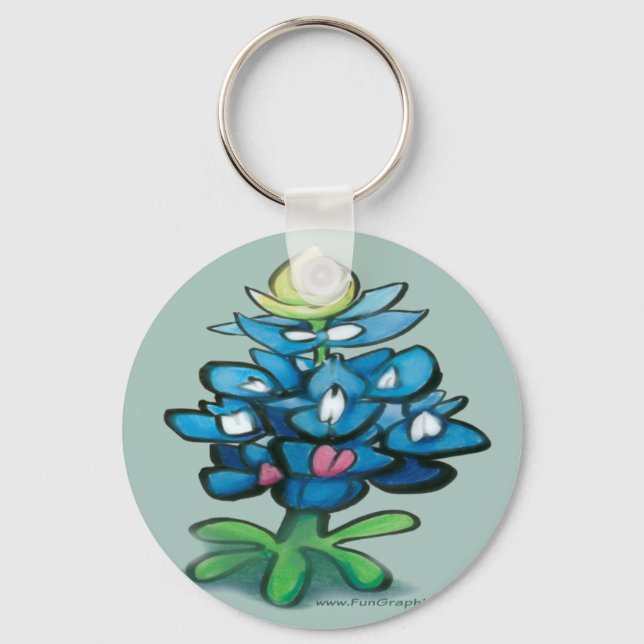 Bluebonnet Keychain (Front)