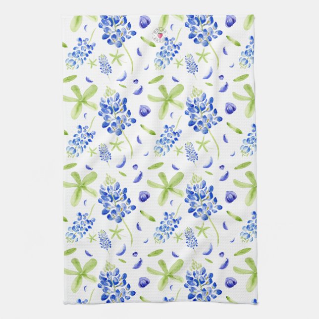 Bluebonnet Kitchen Towel (Vertical)