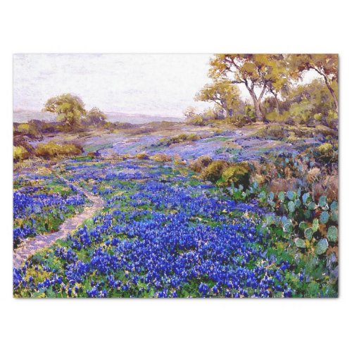 Bluebonnet Landscapes by Julian Onderdonk  Tissue Paper