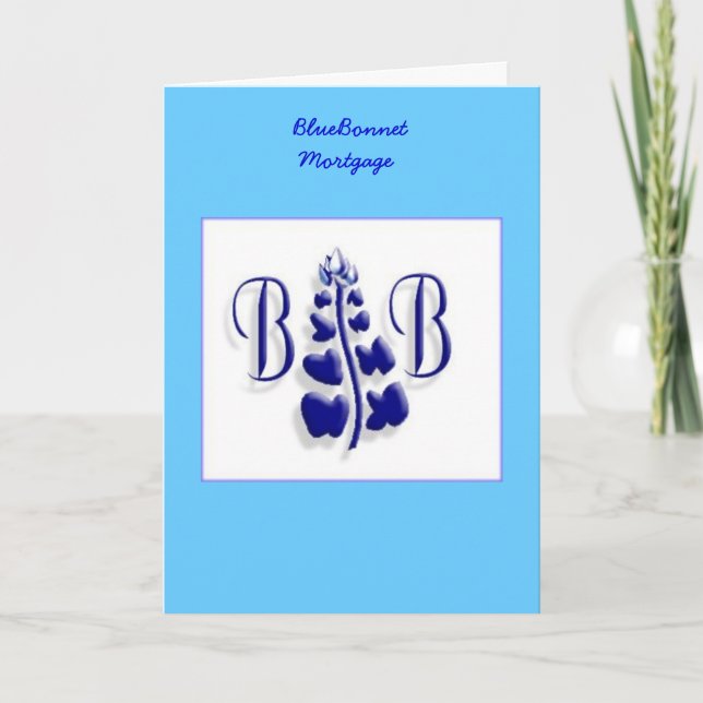 BlueBonnet Logo Card (Front)