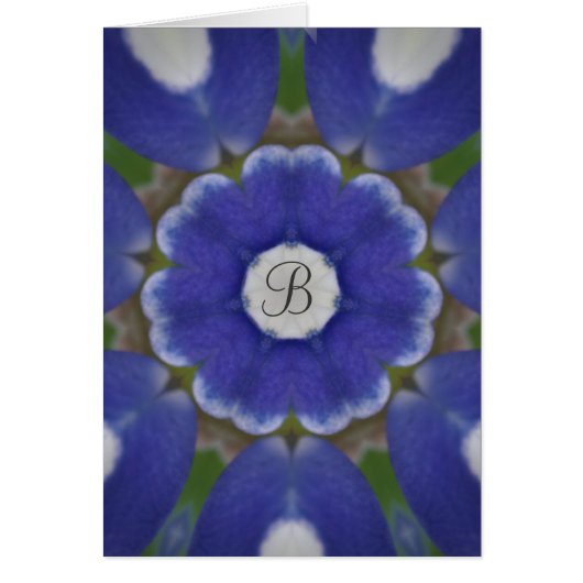 Bluebonnet Monogram Cards (Front)