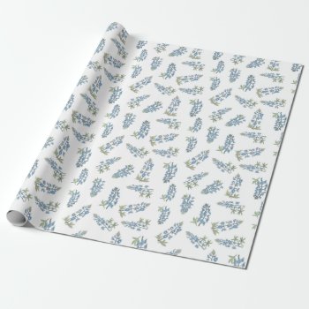 Bluebonnet Pattern Wrapping Paper by Eclectic_Ramblings at Zazzle
