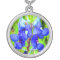 Bluebonnet photo sterling silver charm necklace
