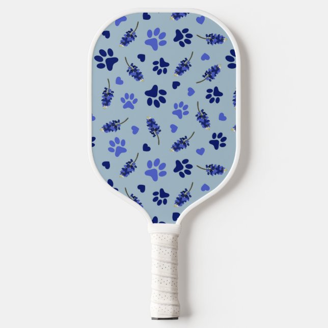 Bluebonnet Pickleball Paddle – Texas Pet Lover (Front)