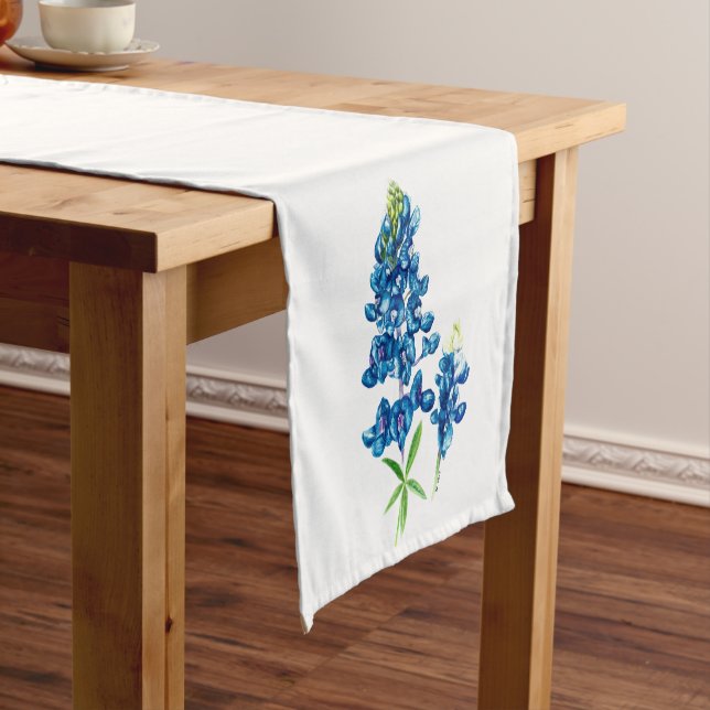 Bluebonnet Short Table Runner (In Situ)