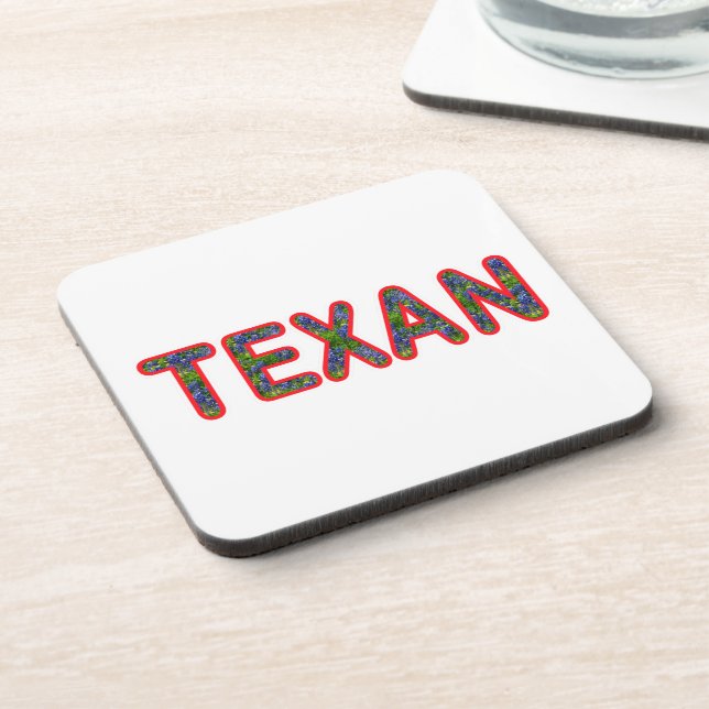Bluebonnet Texan Beverage Coaster (Left Side)