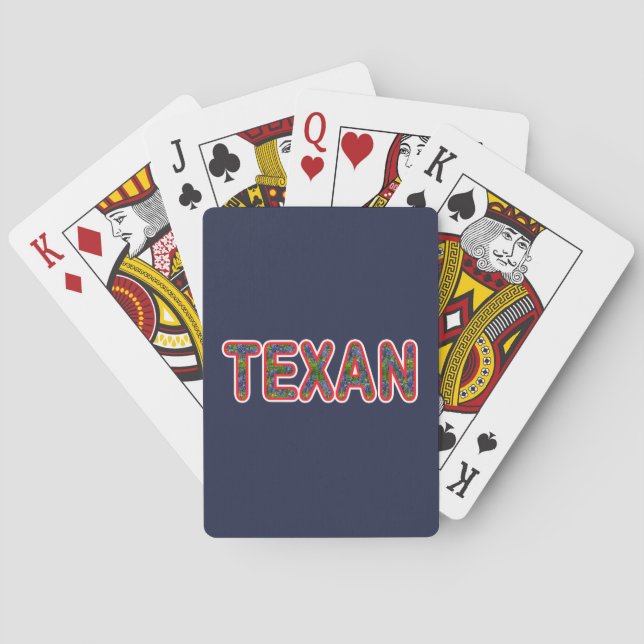 Bluebonnet Texan Poker Cards (Back)