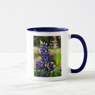 Bluebonnet "Texas is the Home of My Heart" Mug