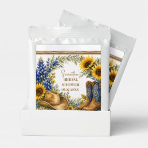 Bluebonnet Texas Sunflower Boho Bridal Shower Margarita Drink Mix