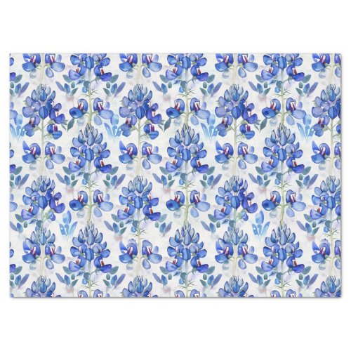 Bluebonnet Texas Wild Flower Pattern Tissue Paper