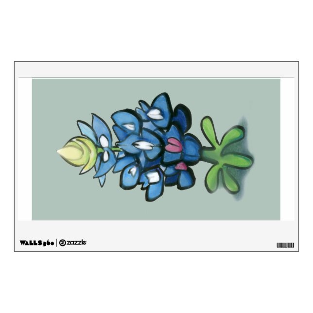 Bluebonnet Wall Sticker (Front)