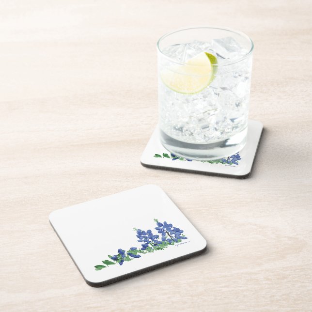 Bluebonnet Wild Flowers, Texas Flowers Beverage Coaster (Right Side)