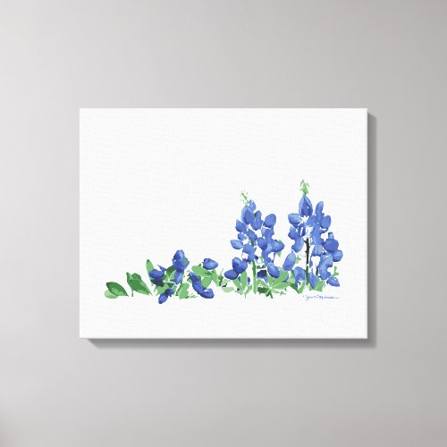 Bluebonnet Wild Flowers Texas Flowers Canvas Print