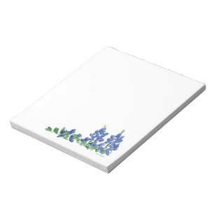 Bluebonnet Wild Flowers, Texas Flowers Notepad