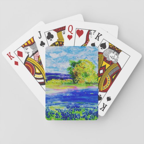 Bluebonnet  Wildflowers Poker Cards