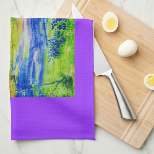 bluebonnet wildflowers towel