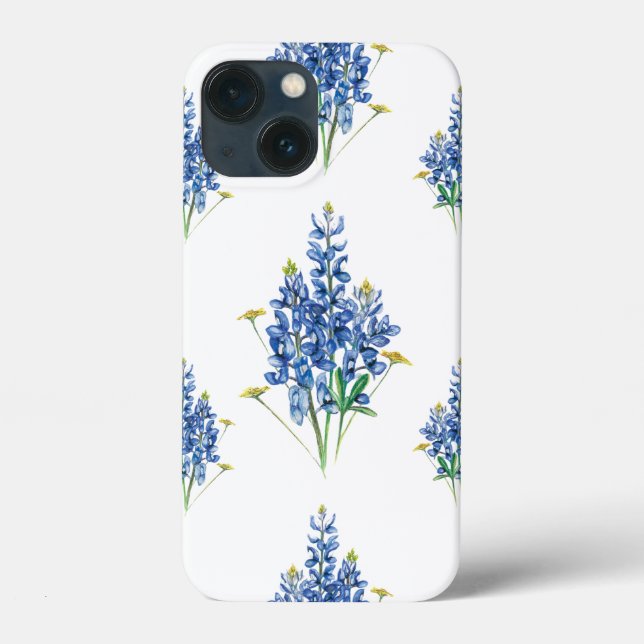 Bluebonnets and Wildflowers Pattern Case-Mate iPhone Case (Back)
