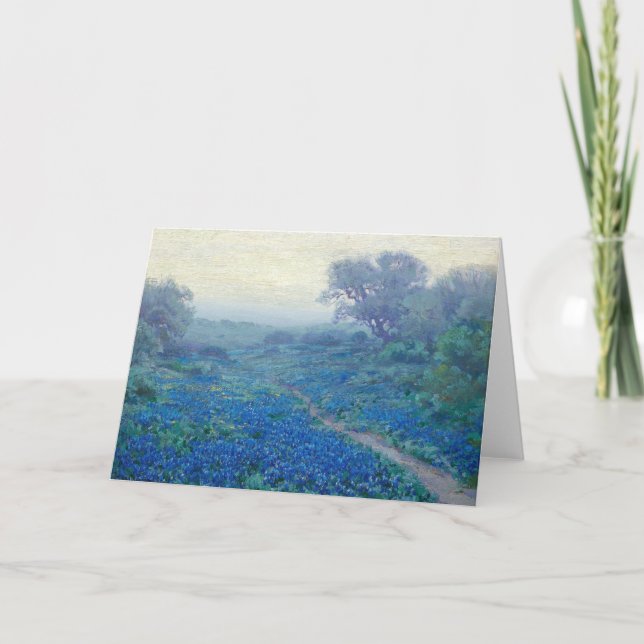 Bluebonnets at Sunrise | Julian Onderdonk Holiday Card (Front)