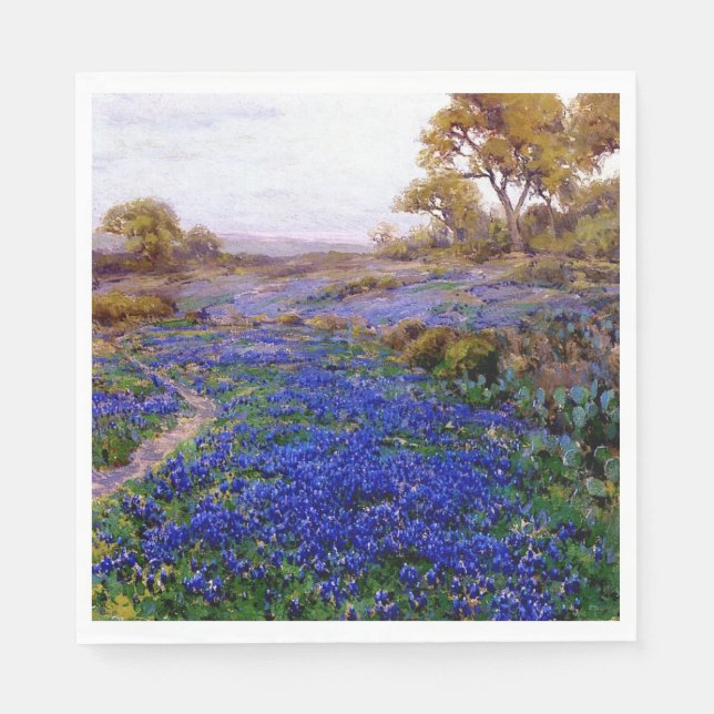 Bluebonnets at Twilight, North of San Antonio Napkins (Front)