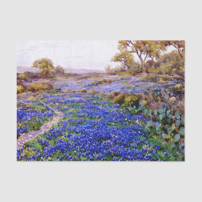 Bluebonnets at Twilight North of San Antonio,  Tissue Paper (Front)
