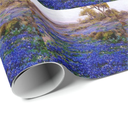 Bluebonnets at Twilight North of San Antonio Wrapping Paper