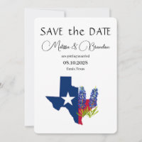 Bluebonnets Blue Floral Texas Rustic Wedding 