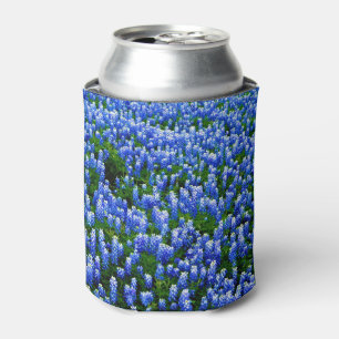 Bluebonnets Blue Flowers Texas Floral Can Cooler