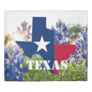 Bluebonnets Blue Flowers Texas texan Floral Duvet Cover