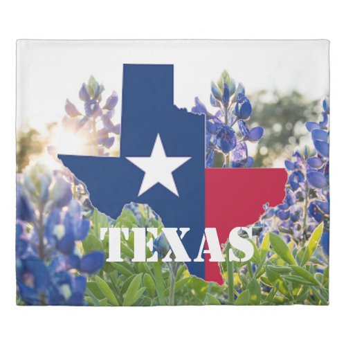 Bluebonnets Blue Flowers Texas texan Floral  Duvet Cover