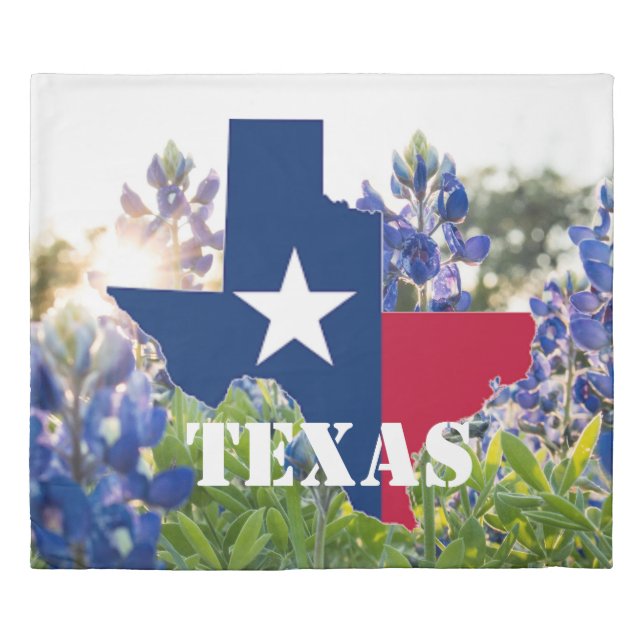 Bluebonnets Blue Flowers Texas texan Floral  Duvet Cover (Front)