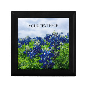 Bluebonnets Blue Flowers Texas texan Floral Gift Box