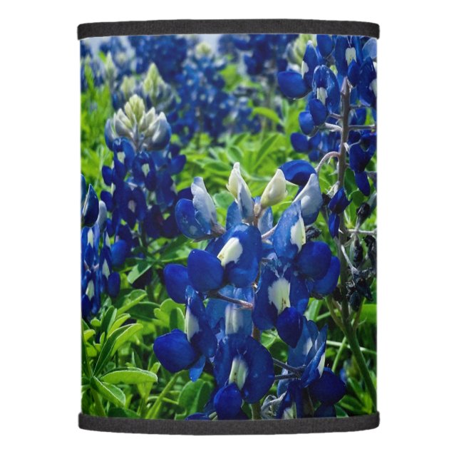 Bluebonnets Blue Flowers Texas texan Floral Lamp Shade (Front)