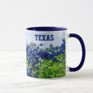 Bluebonnets Blue Flowers Texas Texan Floral Mug