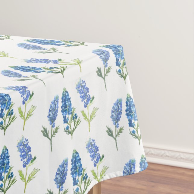Bluebonnets Blue Flowers Texas Texan Floral  Tablecloth (In Situ)
