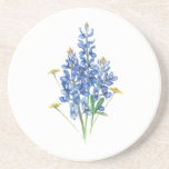 Bluebonnets Coaster<br><div class="desc">The bluebonnets image was created with pen and ink and watercolor.</div>