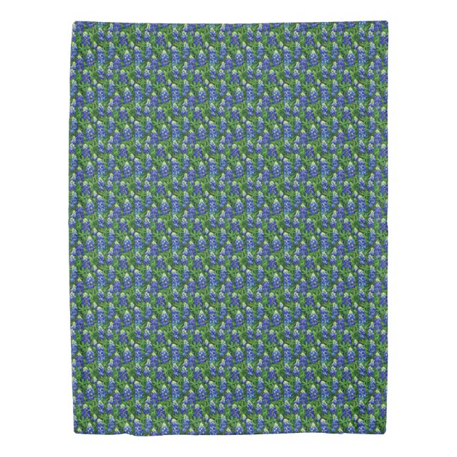 Bluebonnets Duvet Cover (Front)