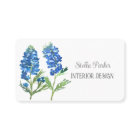 Bluebonnets Elegant Floral Texas Business Card