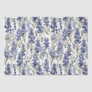 Bluebonnets Flowers Blue Watercolor Wildflowers Tissue Paper