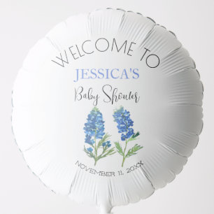 Bluebonnets Flowers Texas Baby Shower Balloon