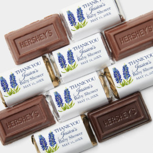 Bluebonnets Flowers Texas Baby Shower Boy Hershey's Miniatures