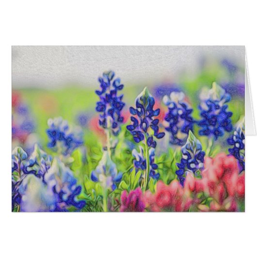 Bluebonnets in Chalk Cards (Front Horizontal)
