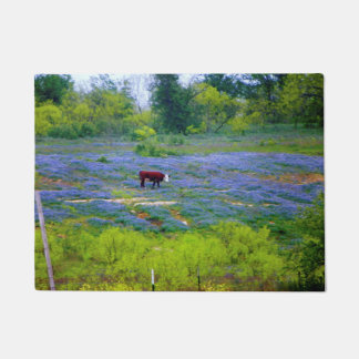 Bluebonnets In Texas Doormat