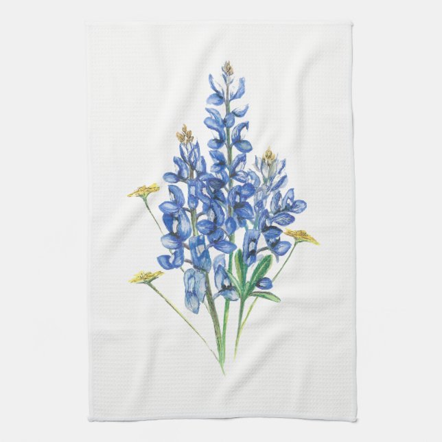 Bluebonnets Kitchen Towel (Vertical)