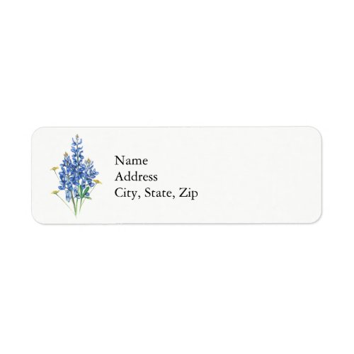 Bluebonnets Label